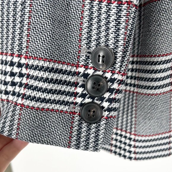 Anine Bing Madeleine Plaid Blazer Jacket Medium - Picture 6 of 9